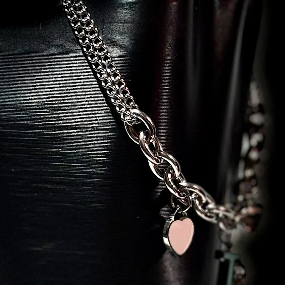 Silver Heart Charm Bracelet